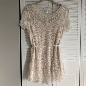 Maternity Lace Tunic Top